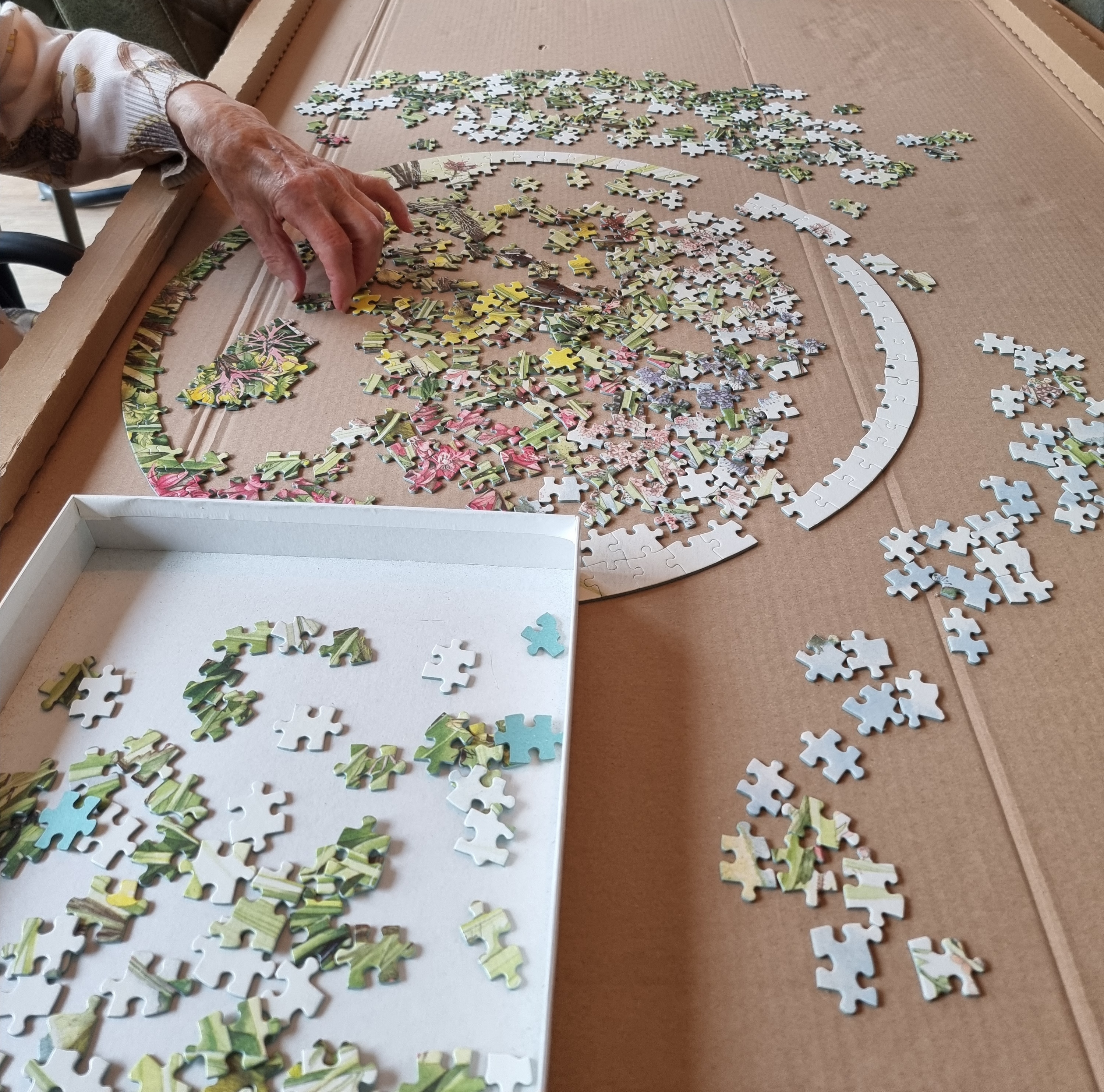 We doen spelletjes, "wie kan er goed tegen zijn verlies"